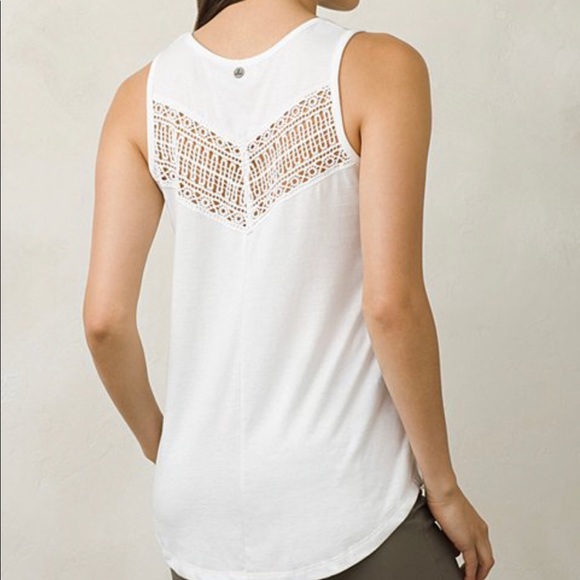 NWT Prana White Petra Organic Cotton Swing Tank - Picture 3 of 11